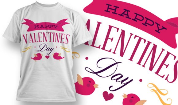 Happy Valentines day T-Shirt Design 4 1