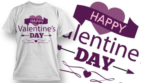 Happy Valentines day T-Shirt Design 42 1
