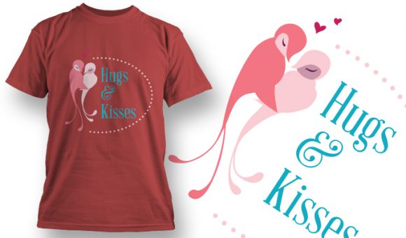 Hugs & Kisses T-Shirt Design 55 1