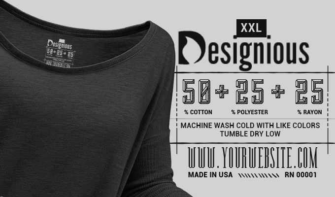 T-shirt Vector Label 3 - Designious