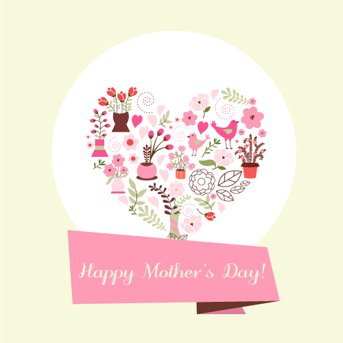 Flat, Mothers-day Vector Design Illustrated Flat Vector Set 1