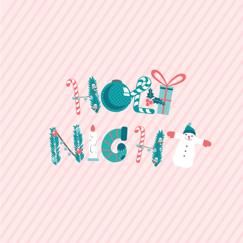 Holy-night Vector Background Illustrated Flat Vector Set 1