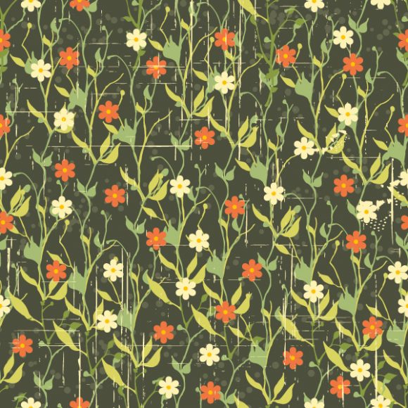 vector seamless floral background 1