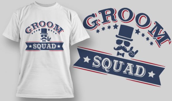 Groom squad T-shirt Design 1612 1