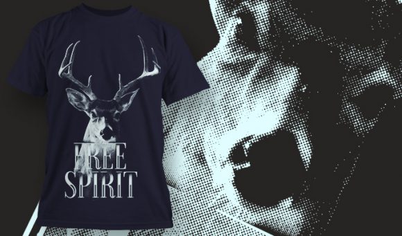 Free spirit T-shirt design 1632 1