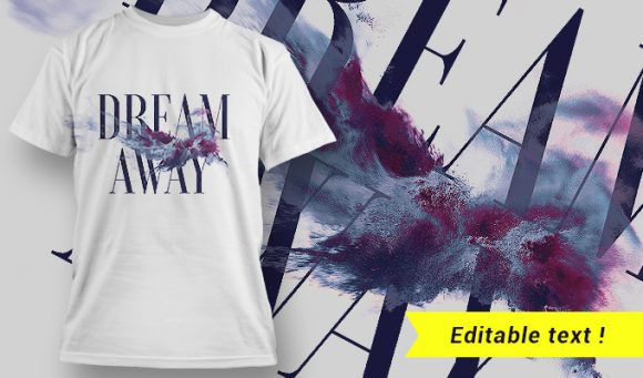 Dream away T-shirt design 1637 1