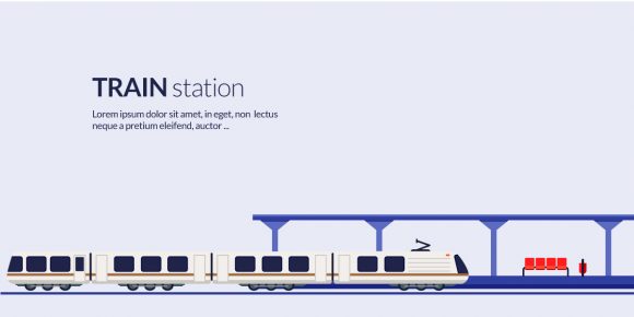 Station Vector Image Train Station Vector Illustration 1