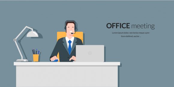 Amazing Vector Vector Art: Helpdesk Officer Vector Art Illustration 1