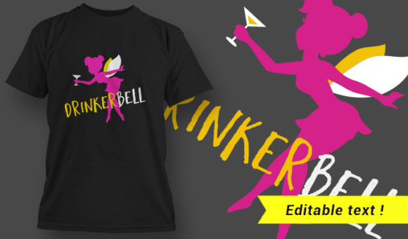 T-shirt Design 2 - DrinkerBell 1