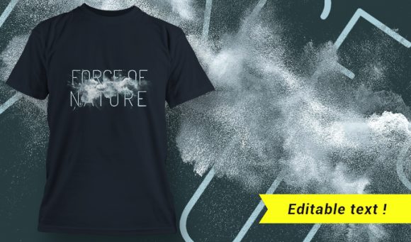 Force of nature T-shirt design 1648 1