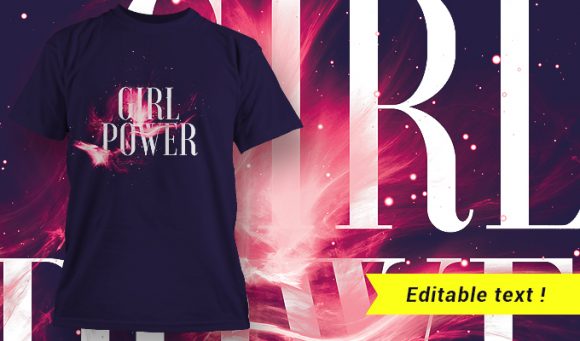 Girl power T-shirt design 1654 1