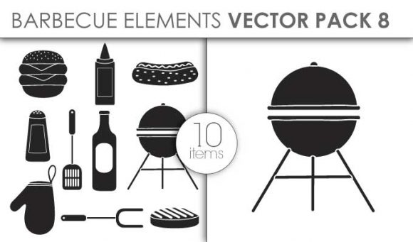 Vector Barbecue Pack 8for Vinyl Cutter 1