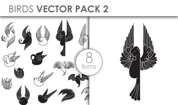 Vector Birds Pack 2for Vinyl Cutter 1