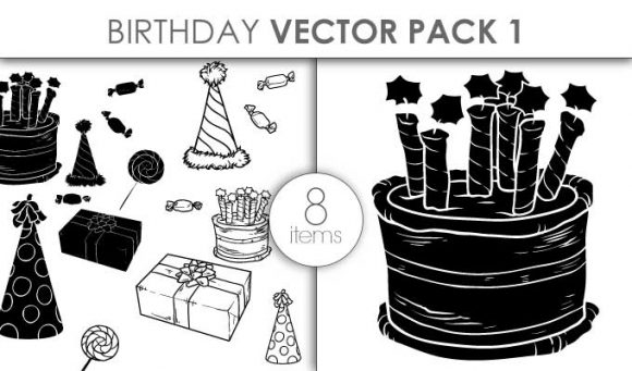 Vector Birthday Set Pack 1 1