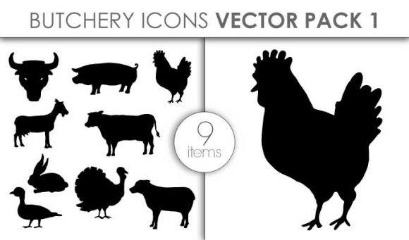 Vector Butchery Icons Pack 1 1