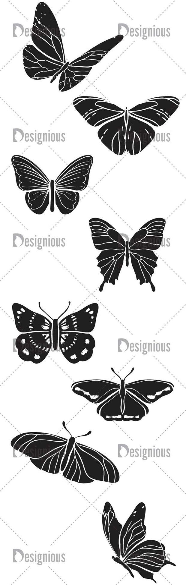 Vector Butterflies Pack 1 2