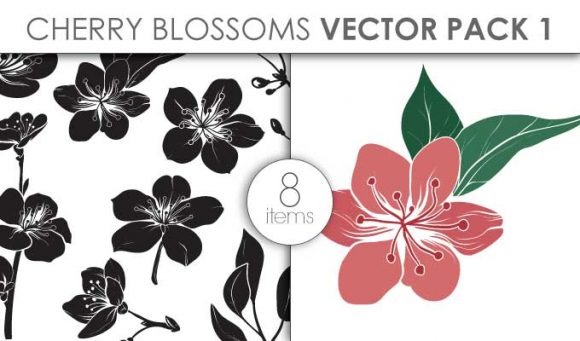 Vector Cherry Blossoms Pack 1 1