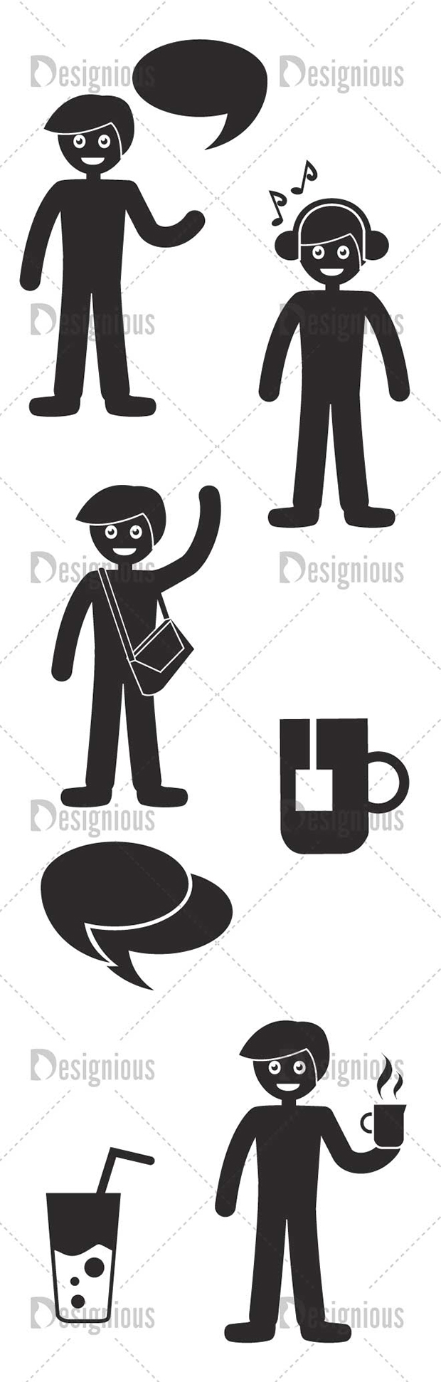 Vector Coworking Space Infographics Pack 1for Vinyl Cutter 2