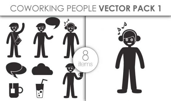 Vector Coworking Space Infographics Pack 1for Vinyl Cutter 1