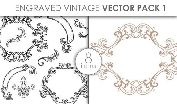 Vector Engraved Vintage Pack 1 1