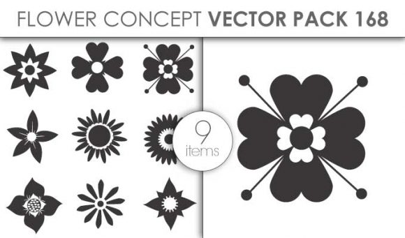 Vector Flower Pack 168for Vinyl Cutter 1