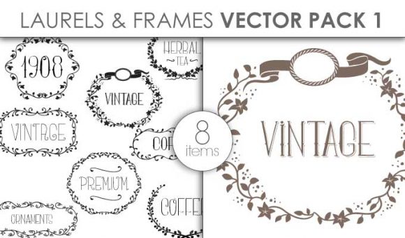 Vector Laurels Frames Pack 1 1