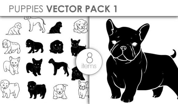 Vector Puppies Pack 1 1