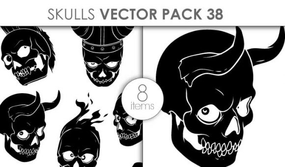 Vector Skulls Pack 38 1