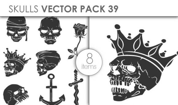 Vector Skulls Pack 39 1