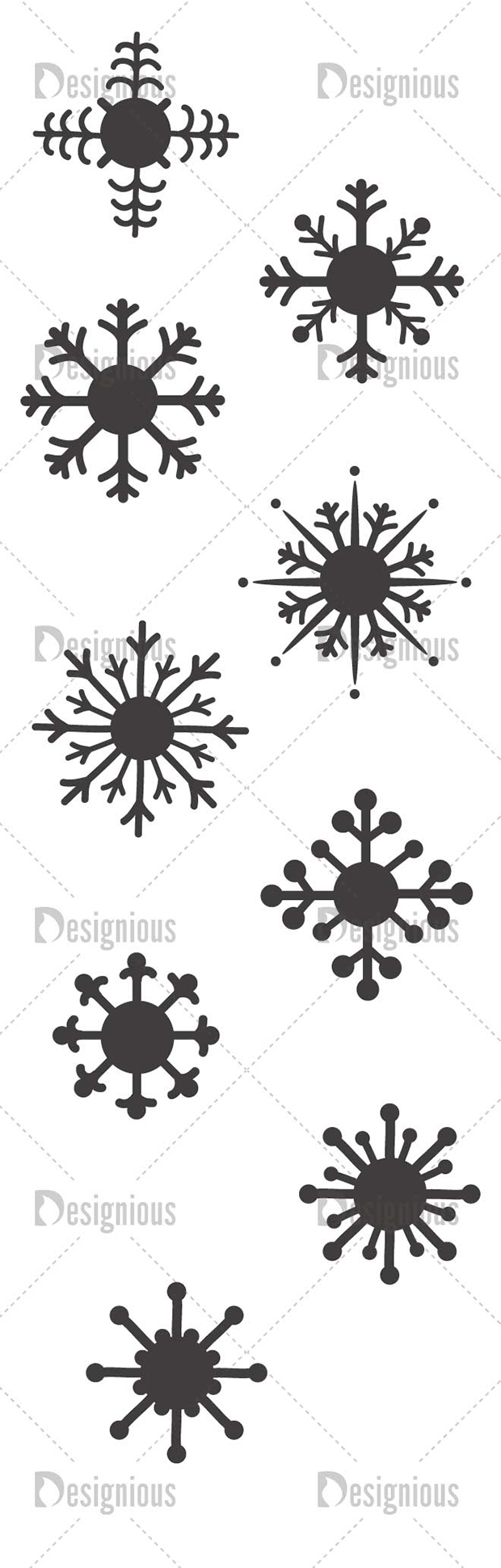 Vector Snowflakes Pack 12 2