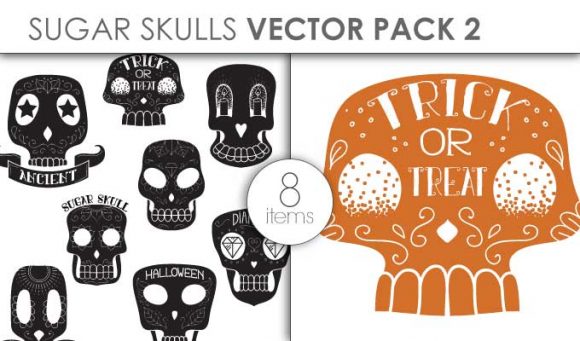 Vector Sugar Skulls Pack 1 1