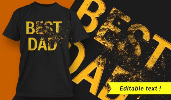 Best Dad  T-shirt Design 1