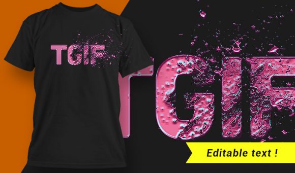 TGIF  T-shirt Design 1