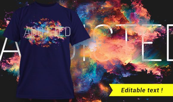 Addicted T-shirt Design 1