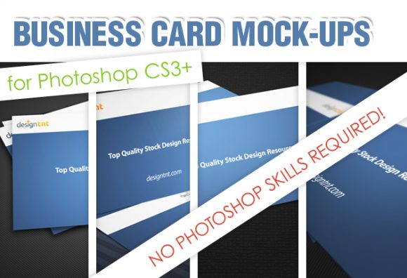 Free Business Card Mockups Photoshop Action 1