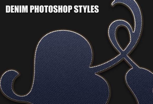 Free Denim Photoshop Styles 1