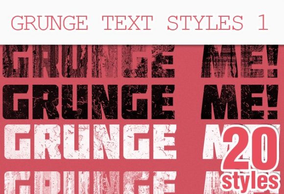 Grunge Text Photoshop Styles 1