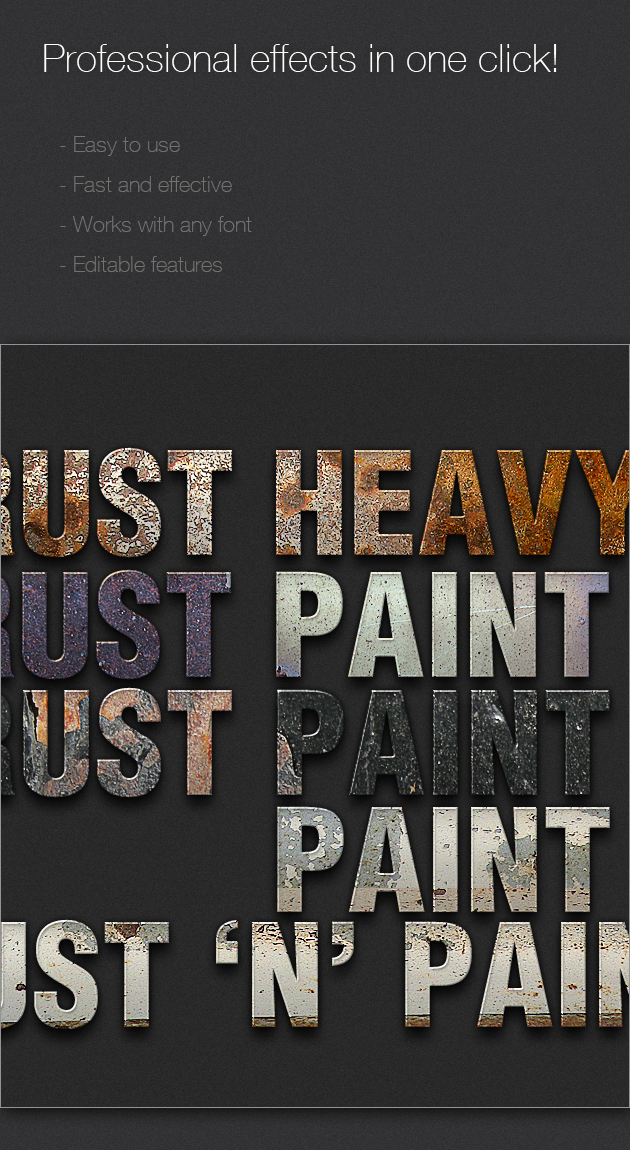 Rusted Text Styles for Photoshop 2