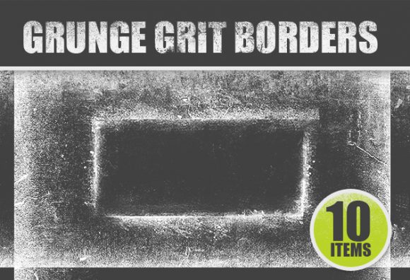 Grunge Grit Border Photoshop Brushes Set 1 1