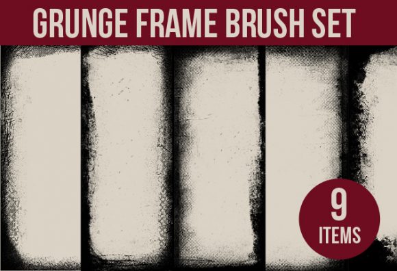 Grunge Frames Photoshop Brushes 1