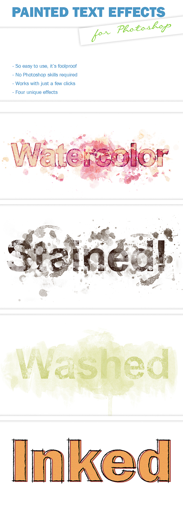 Painted Text Effect Photoshop Actions 2