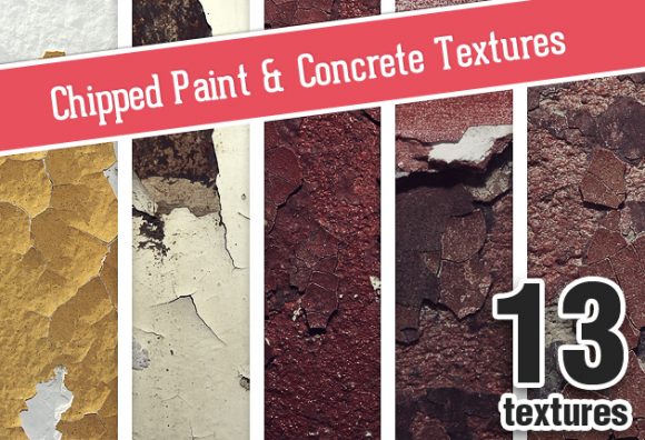 Chipped Paint Concrete Set 1 Textures 1