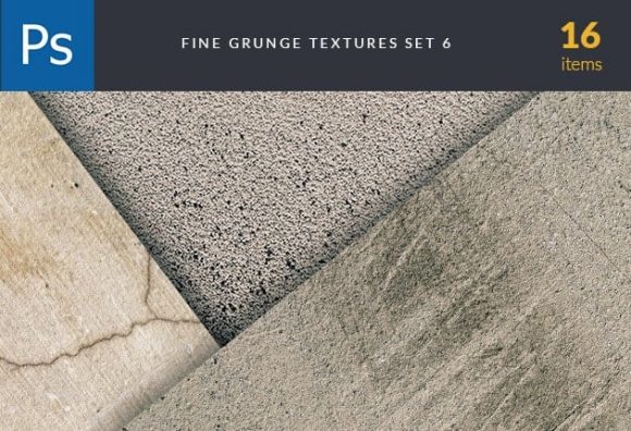 Fine Grunge Cement Set 6 Textures 1