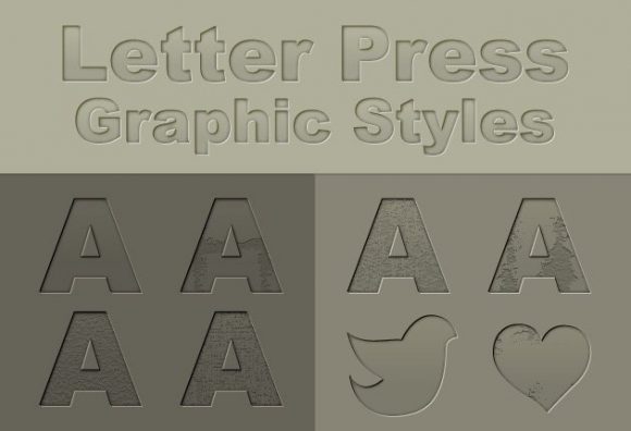 Letterpress Photoshop Text Style 1