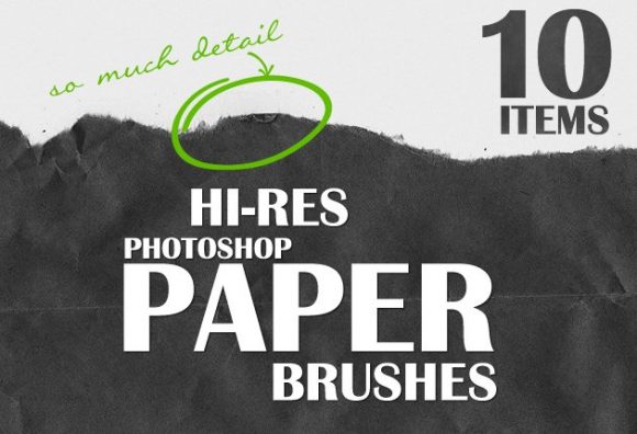 Ripped Paper Photoshop Brushes 1