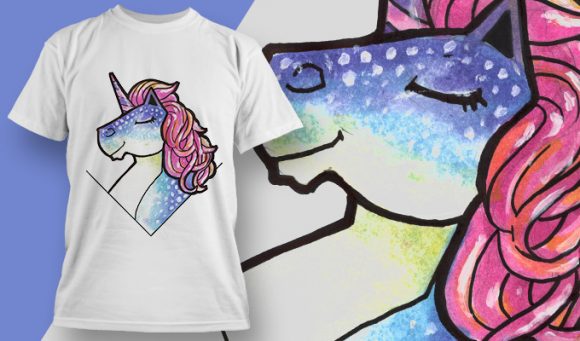 Unicorn T-shirt Design 1798 1