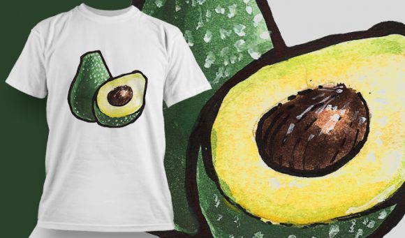 Avocados T-shirt Design 1802 1