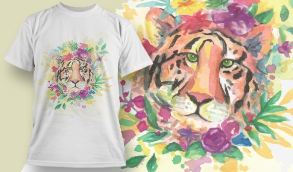 Tiger T-shirt Design 1823 1