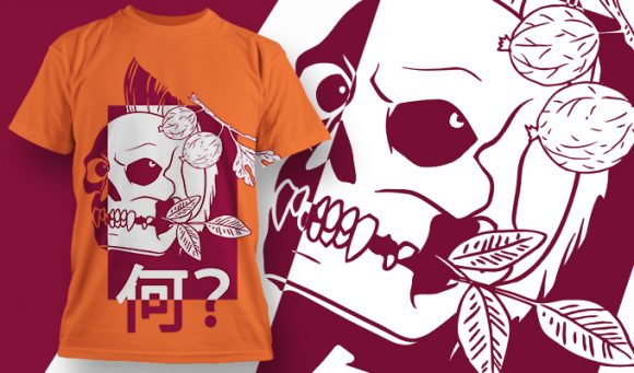 Evil skull T-shirt Design 1838 1