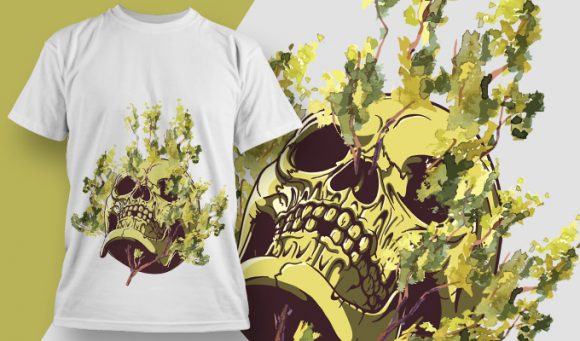 Skull T-shirt Design 1852 1